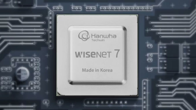 Con la introducción de su nuevo chipset Wisenet7, Hanwha Techwin pretende establecer un nuevo estándar para las soluciones de videovigilancia en red IP. Foto: Hanwha Techwin