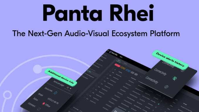 Panta Rhei es una plataforma basada en servicios que no solo simplifica la administración y control de sistemas audiovisuales, sino que también eleva su rendimiento. Foto: Kramer