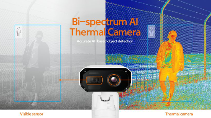 Las nuevas cámaras térmicas radiométricas de doble espectro con Inteligencia Artificial de Hanwha Vision ofrecen mediciones precisas de temperatura entre -20 °C y 130 °C, lo que las hace ideales para aplicaciones industriales. Foto: Hanwha Vision