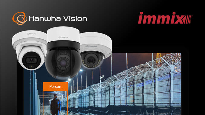 Hanwha Vision e Immix refuerzan su integración para utilizar potentes analíticas de vídeo con Inteligencia Artificial. Foto: Hanwha Vision