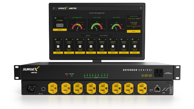 Los equipos Defender Series+ ofrecen protección de energía, gestión remota y valor añadido. Foto: SurgeX