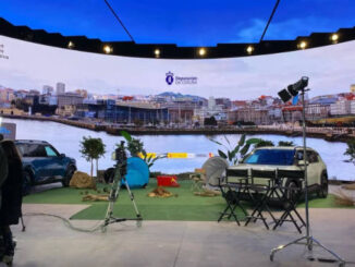 Las pantallas LED VP XR de Alfalite impulsan el nuevo Coruña Estudio Inmersivo (CEI), mayor plató de producción virtual de España. Foto: Alfalite