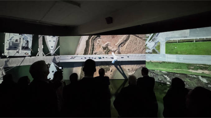 El Municipio de Portimão, en la región de Algarve, ha dado vida a su exposición temporal, Portimão 2034, con la instalación de una sala inmersiva realizada por Sony y ByAR. Foto: Sony
