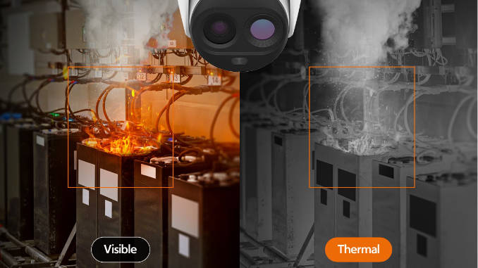 Estas cámaras ayudan a identificar posibles riesgos de incendio antes de que se agraven, garantizando la seguridad y la eficiencia operativa. Foto: Hanwha Vision