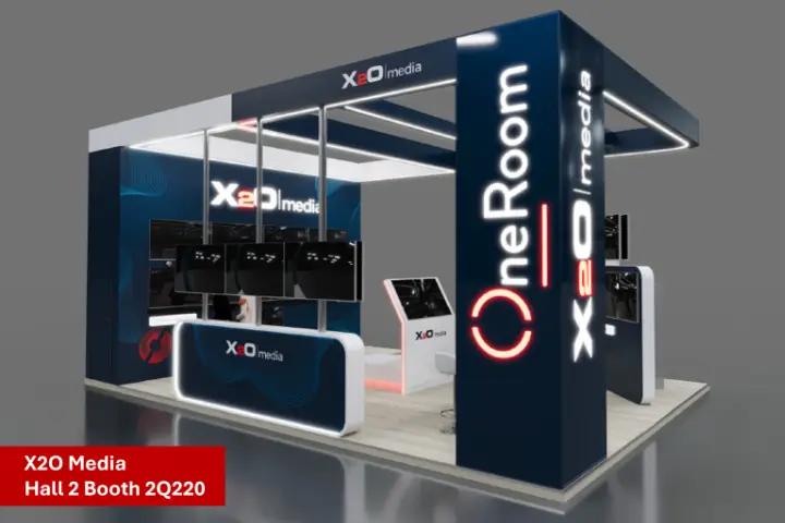 En ISE 2026, X2O Media presentará OneRoom v3, la última versión de su plataforma de aprendizaje híbrido, junto con OneVu, una solución de visualización para entornos de trabajo y operaciones. Foto: X2O