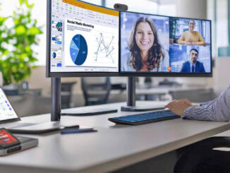 La nueva solución de escritorio Qbic TDD-1000 con pantalla táctil y NFC combina reserva de puestos, gestión de recursos y conectividad avanzada en un único dispositivo. Foto: Concept International Spain
