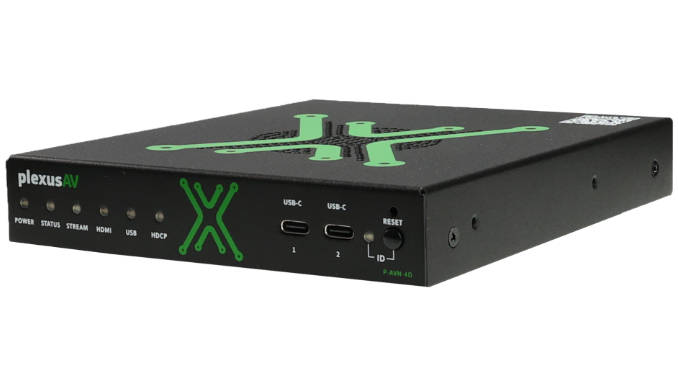 El codificador P-AVN-4-D es un endpoint IPMX dedicado con JPEG-XS/FIP que ha sido diseñado para ofrecer un alto rendimiento y una elevada eficiencia en costes. Foto: PlexusAV