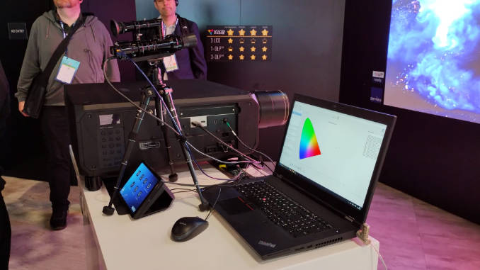 La nueva tecnología de fuente de luz VIVID PRIME™ RGB laser, desarrollada por Panasonic permite alcanzar más del 95 % del espacio de color Rec. 2020. foto: SIM/JDC