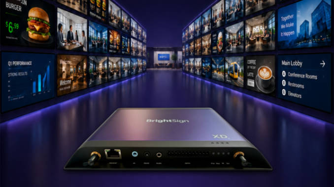 La alianza refuerza la estrategia de expansión de nsign en Norteamérica y permite desplegar la plataforma en determinados reproductores multimedia BrightSign, incluidas instalaciones ya existentes. Foto: nsign.tv