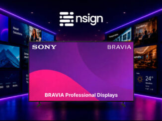 La plataforma ha obtenido la certificación oficial para las pantallas profesionales BRAVIA, lo que permite reproducir contenidos y gestionar los dispositivos sin necesidad de un reproductor multimedia externo en muchas instalaciones. Foto: nsign